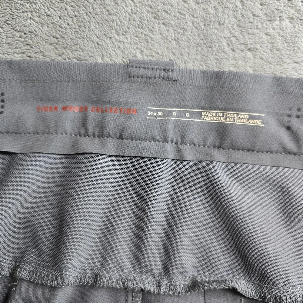 Nike Tiger Woods Collection Adaptive Fit Vented Golf Pants Mens Gray 34X30 (36)